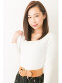 小顔ナチュラルロング