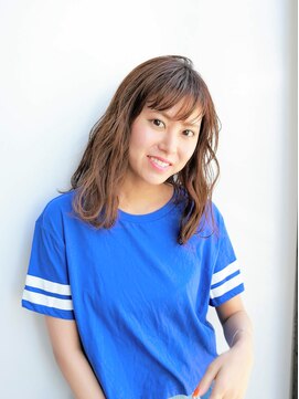 ルティア(Lutia) ふわミディ シースルーバング ワンレン★★