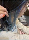 【ALMO】淡色・水色インナーカラー♪