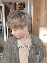 アヴァンス 天王寺店(AVANCE.) ショートウルフ×ミルクティーベージュ