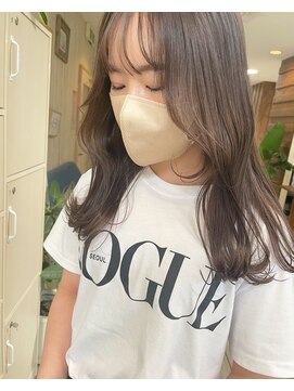 シア(sia) 【sia】韓国風ヨシンモリカット/グレージュカラー