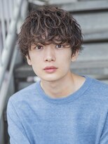 小久保style☆波巻きハイライト束感ツーブロックマッシュ