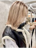 ハイトーンホワイトベージュグレージュケアブリーチ