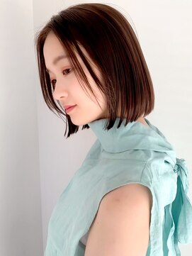 ラフ フロム ガーデン(Laf from GARDEN) 切りっぱなしボブ/チョコレート/大人ボブ/韓国風