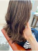 ミディアム白髪ぼかしハイライト