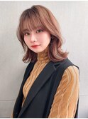 《袴田》オレンジベージュ × くびれミディ
