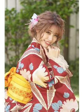 ヘアメイクサロン シャルメ(Hair Make Salon CHARMER) ふんわりシニヨン☆