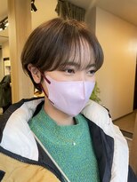 サンド 表参道(sand)&nbsp;ショートボブパーマ20代30代40代イヤリングカラー大人可愛い