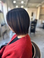 ソイクフ 四条大宮店(SOY-KUFU)&nbsp;大人可愛い◎20代30代40代アッシュブラックボブヘアー