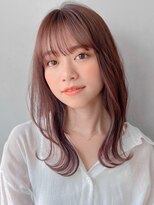 サイドバングシースルーバング大人可愛いうるツヤくびれヘア