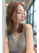 オースティン 調布アミックス(AUSTIN) 大人かわいい前髪セシルカットココアブラウンフリンジウェーブ