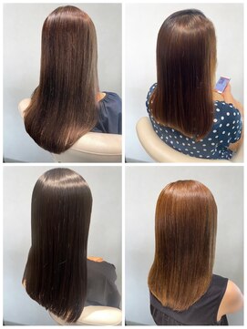 美容室フルール 20代30代40代髪質改善酸熱トリートメント艶感ストレート