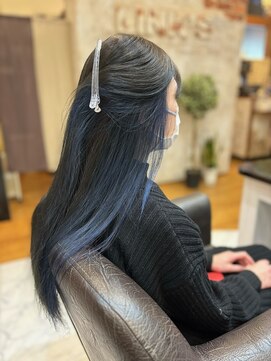 デザイナーズ ヘア リンクス 美容室リンクス(Designer's Hair LINK'S) ブルーが好きな人オススメのブルーブラック