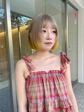 チクロヘアー(Ticro hair) ＠nkkn15 design yellow