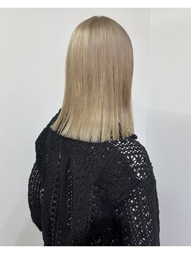 アル 心斎橋(alu) 艶髪スタイル/オリーブグレー/小顔に見せるヘア