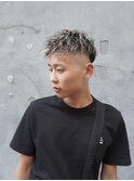 ホワイトメッシュ/メンズパーマ/ツイストスパイラル
