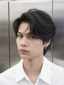 レタッチバイフィフス(RETOUCH by fifth) 原宿フェザーパーマニュアンスパーマ波巻きパーマセンターパート