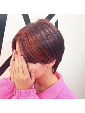 アルケム 学芸大学(AlChem) 【Hana指名】オレンジ×ピンクブラウン［学芸大学/ハイトーン］