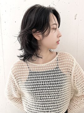 ビーチ(BEACH) ミディアムウルフレイヤーパーマ