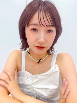 ソア 並木坂(Soa) ラベンダーグレージュ/透明感カラー/ボブ/Minori