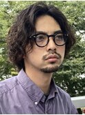大分センターパートボブミディアムツイストスパイラルパーマ