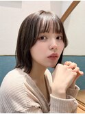 くすみベージュ/ボブ/前髪/レイヤー/髪質改善/縮毛矯正/立川