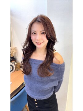 ロンドアベニール 北千住(Lond avenir) 暗めカラー/レイヤーカット/マロンベージュ/くすみベージュ/