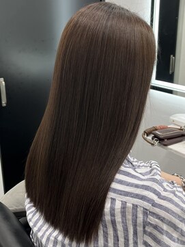 ピリオド 赤坂(Period.) ロングヘアーベージュカラー髪質改善　赤坂見附