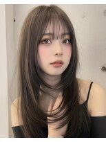 hum 立川【ハム】髪質改善・酸性ストレート・縮毛矯正 ココアベージュ/オリーブグレー/小顔/黒髪[立川/髪質改善]