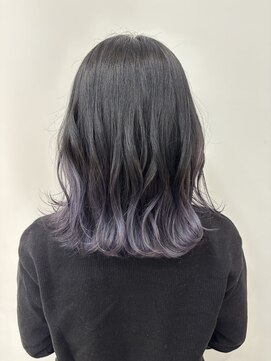 オレンジ 十三店(ORANGE) 透明感ラベンダーグレージュ/外ハネミディ/切りっぱなし