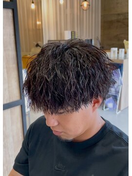 エッジ(EDGE) 大分メンズ刈り上げマッシュツイストスパイラルパーマスタイル