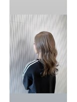 アース いわき店(HAIR&MAKE EARTH)&nbsp;シアーグレージュ×柔らかウェーブロング