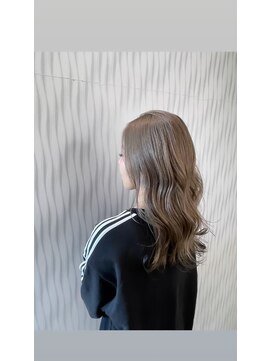 アース いわき店(HAIR&MAKE EARTH) シアーグレージュ×柔らかウェーブロング
