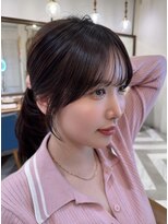 ロンドアベニール 北千住(Lond avenir)&nbsp;結べるレイヤーカット/ミルクグレージュ/韓国巻き/顔周りカット