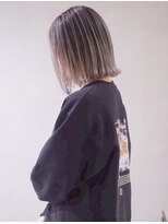 チェレ ブラン 堺東店(Chere brun) バレイヤージュ×シャドールーツ×外はねボブ×グレージュカラー