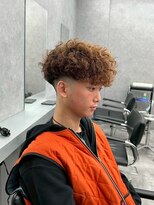 リッチブランドアンドコー 守口店(Rich Brand&Co)&nbsp;スペインカール/ハイライトカラー/メンズパーマ/メンズカット