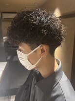 ウォルト(walt)&nbsp;栄 メンズ 波巻きパーマ 強めカールショート