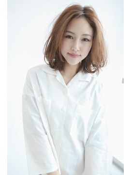 ナトゥーラ 八事店(Natura) ナチュラルブラウンミディアムボブゆるふわボリューム感