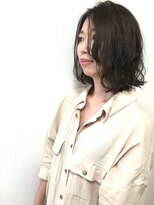 ヘアメイク マルナ 本店(HAIR MAKE MALUNA) 【maluna  あっちゃん】ミディアム×ゆるふわウェーブ