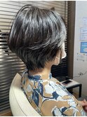 美シルエット×ショートレイヤー