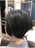 仙台D　白髪ぼかしグレイカラー×グラボブ×ショートヘアstyle