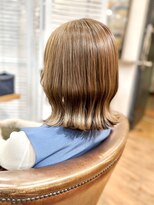 ワン エイティー ディグリース 恵比寿(180°One Eighty Degrees.)&nbsp;くびれボブ/極細ハイライト/透明感カラー