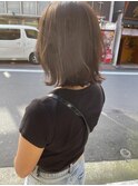 外ハネボブ　縮毛矯正　大人可愛い　くびれボブ