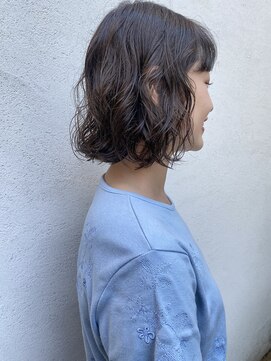 フェンヘアーアイス 中目黒(Fen.hair ici) ボブパーマヘルシースタイル横顔美人こなれヘア大人美人美髪
