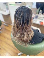 ヘアーガーデン バレッタ(hair garden barretta) リタッチ不要のバレイヤージュcolor