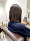 くびレイヤーエモージュグレージュクール透明感白髪染白髪ぼかし