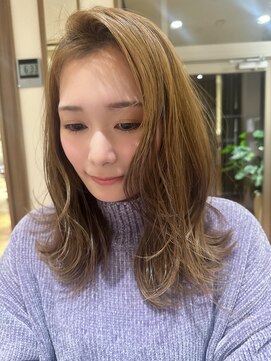 美容室 ビ フェスカ(B FESCA) ゆるふわロング#ベージュ#レイヤーカット#韓国#20代#30代