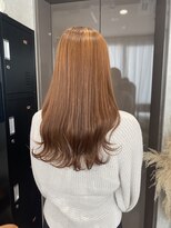 クエ(QUE) オレンジベージュ、ブリーチなしダブルカラー/横浜