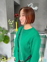 ジーナ 神戸 三田駅前(Zina)&nbsp;インナーカラー/オレンジインナー/ミニボブ