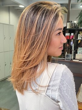 ノラ ウメダ(NORA UMEDA) 【NORA UMEDA 高木】地毛ハイライトカラー